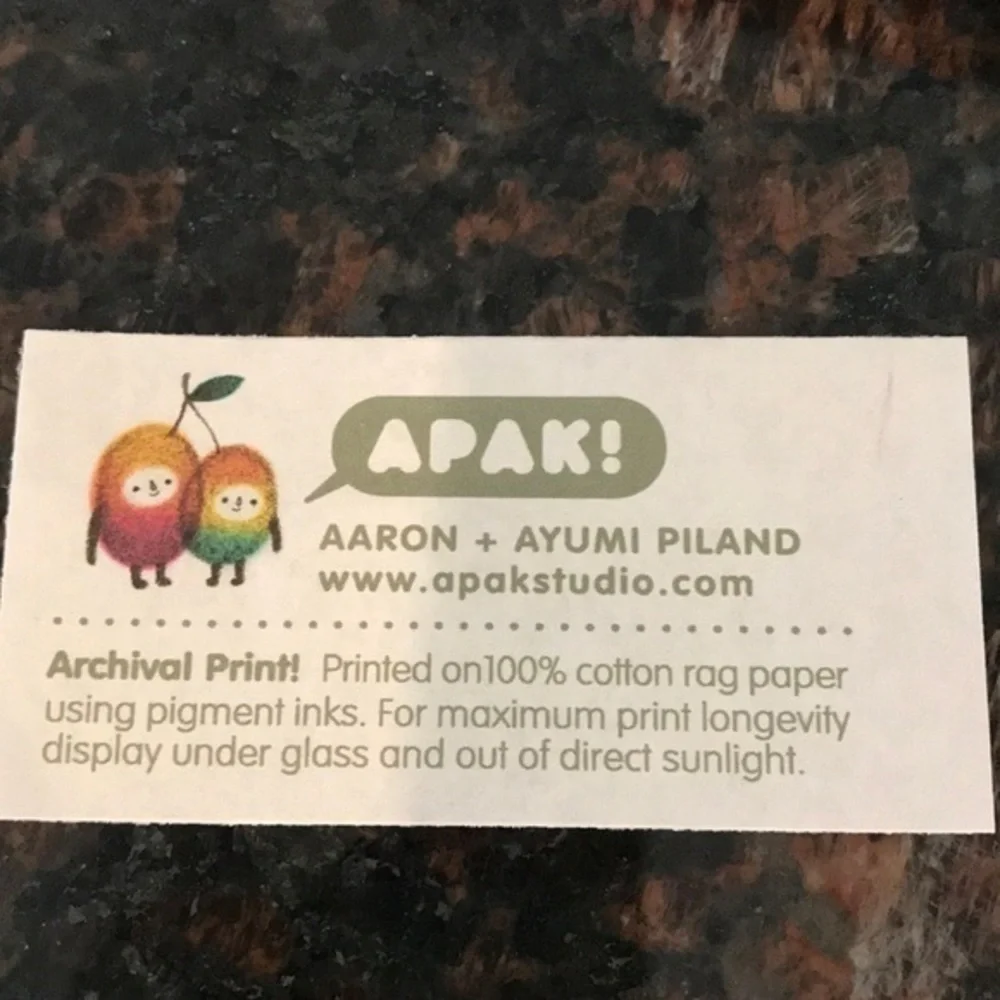 Aaron & Ayumi Piland signed and numbered print
